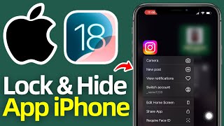 How To Lock Hide And Unhide App On iPhone or iPad [upl. by Riobard973]