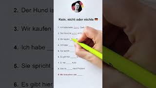 Kein nicht oder nichts 😱🇩🇪 learngerman lernen german deutschlernen deutschkurs deutschland [upl. by Shellans729]