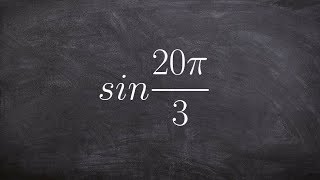 Using coterminal angles to evaluate for sine [upl. by Conney]