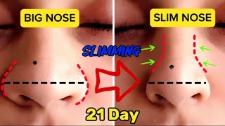 Top Exercises to Have a Beautiful Nose Shape  Natural Nose Slimming Exercise at Home [upl. by Zorah479]