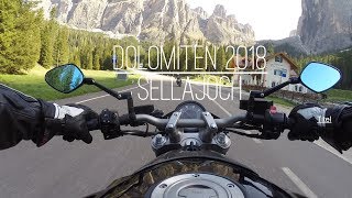 YAMAHA MT01 Pass driveway Sellajoch Dolomiti [upl. by Mages513]