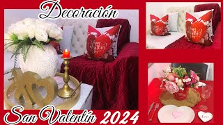 Decoración san Valentín 2024sala comedor💕 [upl. by Derfniw]