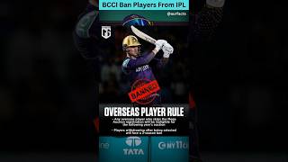 BCCI New IPL Rule  BCCI Ban Players From IPL  2 Year Ban  bcci ipl ipl2025 cricket [upl. by Dom17]