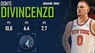 𝐁𝐑𝐄𝐀𝐊𝐈𝐍𝐆 𝐍𝐄𝐖𝐒 Knicks Trade Donte DiVincenzo To Minnesota Timberwolves  2024 NBA Offseason [upl. by Macintosh127]