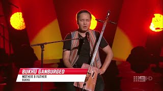 Bukhu Ganburged  Mother and Father original song  The Voice Australia 9 2020  Blind Auditions [upl. by Nreval786]