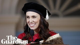 Jacinda Ardern receives standing ovation for Harvard speech on gun control and democracy [upl. by Mcdonald55]