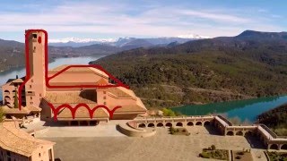 El santuario de Torreciudad a vista de dron [upl. by Nebur]