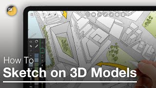 How to Sketch on 3D Models  Morpholio Trace Beginner Tutorial for iPad Pro Drawing amp Design [upl. by Stormy]