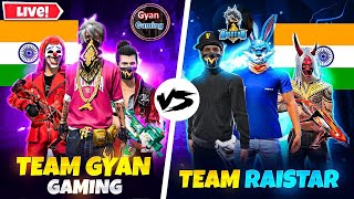 FREE FIRE LIVE👻GYAN GAMING VS RAISTAR💀GARENA FREE FIRE freefirelive shorts [upl. by Dixon]