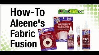 HowTo Aleenes Fabric Fusion Permanent Fabric Adhesive [upl. by Adella]