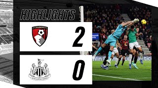 AFC Bournemouth 2 Newcastle United 0  Premier League Highlights [upl. by Yniattirb]