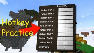 How to make a Hotkey training machine in Minecraft  VapedXD [upl. by Huesman41]