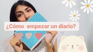 ¿CÓMO hacer un DIARIO personal journaling 🪷principiantes [upl. by Anaili]