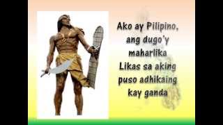 Ako Ay Pilipino lyrics with Kuh Ledesma [upl. by Emoraj]