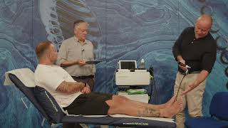 STORZ radial shockwave therapy machine demo  Osteopathic and Chiropractic CPD [upl. by Dnomso]