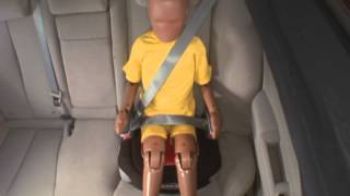 Demonstration crashes  Importance of child restraints [upl. by Ahsieyk]