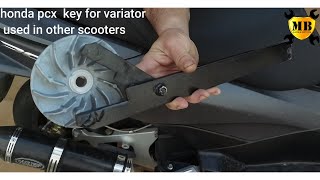 honda pcx key for variator used in other scooters [upl. by Esiuolyram]