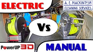 Electric Vs Manual Hose Reel For Window Cleaning [upl. by Lemahs]