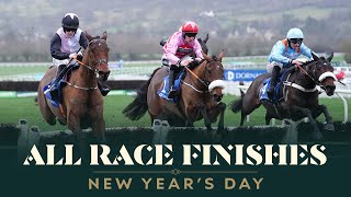 ALL RACE FINISHES FROM CHELTENHAM RACECOURSE ON NEW YEARS DAY [upl. by Ynotna]