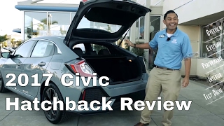 🇬🇧🏎2017 Civic Hatchback review amp test drive EXL Navigation Review features [upl. by Sonitnatsnok208]