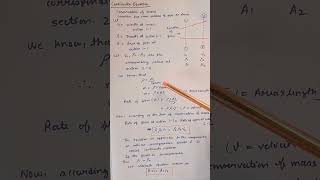 Class11PhysicsFluid MechanicsContinuity equation [upl. by Bernadene246]