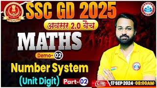 SSC GD Math Classes 2025  Number System SSC GD  SSC GD अवसर 20 बैच Demo 02  Maths By Deepak Sir [upl. by Maryrose]