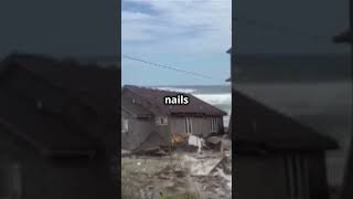 Beach Houses Collapse Into the Sea in Rodanthe North Carolina Amid Severe Erosion [upl. by Ginder]