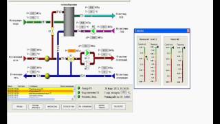 Тепловой пункт SCADAсистема система управления моделнирование PID регулятора [upl. by Perseus822]