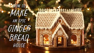 How to Make an Epic Gingerbread House from Scratch  baking  building tips recipe template amp more [upl. by Eocsor332]