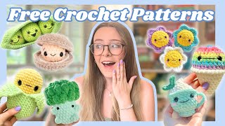 20 FREE Amigurumi Crochet Patterns NoSew and LowSew [upl. by Astiram]