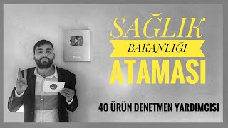 SAÄžLIK BAKANLIÄžI ATAMASI 40 ÃœRÃœN DENETMEN YARDIMCISI ALIMI TÃœRKÄ°YE Ä°LAÃ‡ VE TIBBÄ° CÄ°HAZ KURUMU [upl. by Gabbie]