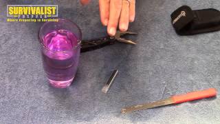 Survival Kit Potassium Permanganate for Water Wounds and Fire Starting [upl. by Tichon]