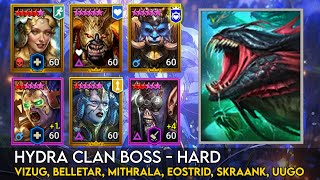 Hydra Hard  Vizug Belletar Mithrala Eostrid Skraank Uugo  Raid Shadow Legends Guide [upl. by Crocker772]