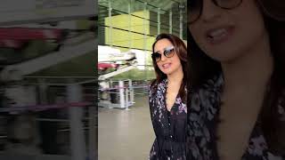 Pragya Jaiswal Turns Heads with Her Fashion Game at the Airport [upl. by Ocire395]