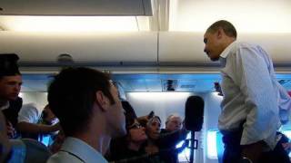 President Obama Speaks to Press on Air Force One [upl. by Natassia]