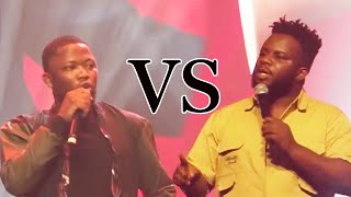 COMEDY BATTLE COMEDIAN SABINUS VS BRAINJOTTER LIVE ON STAGE [upl. by Adnol]