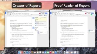 Using Google Docs for collaborative report writing and editing in realtime [upl. by Anihpesoj]