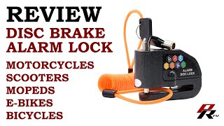 AntiTheft Disc Brake Alarm Lock for Motorcycle Scooter Moped Ebike BikeBicycle [upl. by Nicholas]