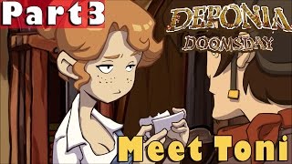 3 Deponia Doomsday Gameplay Guide  Meet Toni  PC Full Walkthrough Lets Play [upl. by Aruam]