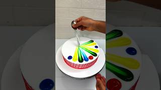 1kg So Yummy Strawberry Cake Rainbow Colour shortsfeed cake shorts youtube cakedesign food [upl. by Puduns]