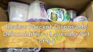 Review Farcent Disposable Dehumidifier  Lavender Set of 6 500ml each [upl. by Melliw]