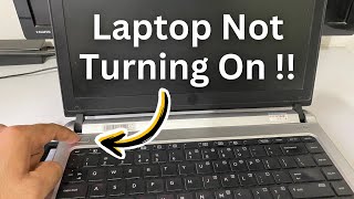 Laptop Wont Turn On  Laptop Not Turning On Quick Fix✅ [upl. by Noelc]