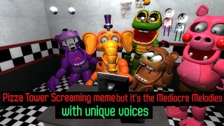 GMOD FNAF Pizza Tower Screaming meme but its the Mediocre Melodies [upl. by Naira596]