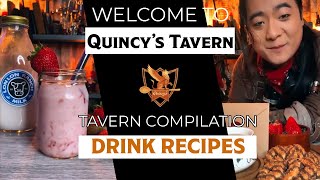 QUINCYS TAVERN DRINK RECIPES COMPILATION quincystavern drinks [upl. by Ynna789]