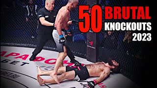 50 Most Brutal Knockouts Ever in MMA 2023 [upl. by Erodavlas447]