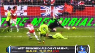 Barclays Premier League  West Bromwich Albion vs Arsenal di Globaltvseru [upl. by Duff]