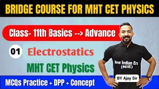 Electrostatics Class 11th Physics MHT CET Basics To Advance DPP MCQs Concept nie cet mhtcet [upl. by Hadden460]