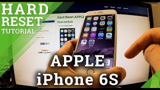 Hard Reset APPLE iPhone 6S  Factory Reset via the Settings menu [upl. by Rafaj]