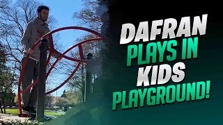 Dafran Plays in Kids Playground  Dafran IRL Stream Highlights Part 2 [upl. by Zelig962]