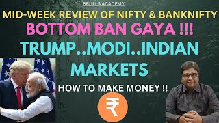 Nifty amp Banknifty Strategy prediction I Trump amp Modi I BOTTOM  Stock Market I Brullsacademy [upl. by Asin]